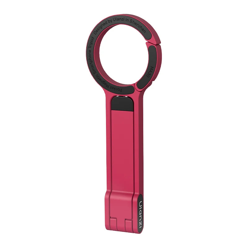 MA30 Carabiner-Mounted Phone Tripod Dual-Sided Magnetic Phone Holder for Video Light Vlog Livestreaming Outdoor Travel
